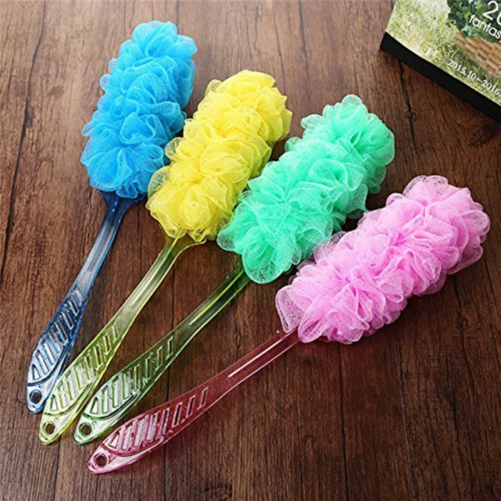 Uzun saplı duş lifi duş lifi banyo lifi saplı banyo lifi banyo sırt fırçası lifli fırça