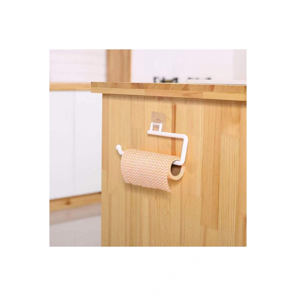 Kağıt Havlu Askısı Kendinden Yapışkanlı Beyaz Renk