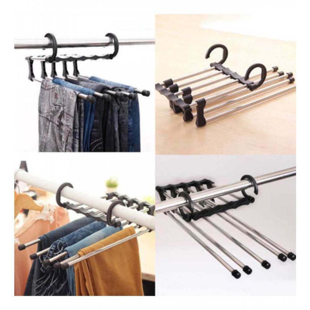 Pantolon Askılık 5 Li Hareketli Askı