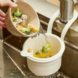 Altı açılabilen lavabo çöp süzgeci yemek çöp süzgeci lavabo süzgeci mutfak evye süzgeci asılabilir süzgec