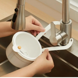 Altı açılabilen lavabo çöp süzgeci yemek çöp süzgeci lavabo süzgeci mutfak evye süzgeci asılabilir süzgec