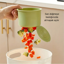 Altı açılabilen lavabo çöp süzgeci yemek çöp süzgeci lavabo süzgeci mutfak evye süzgeci asılabilir süzgec