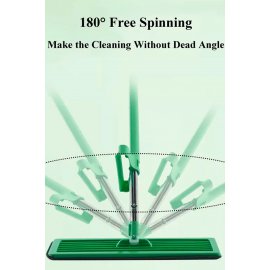 Kendinden Sıkmalı Sprey Mop Deterjan Hazneli Pratik Mop Set yedek bezli