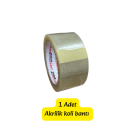 1 adet 45x100mt akrilik koli bandı akrilik kopmaz koli bantı ambalaj bantı şeffaf