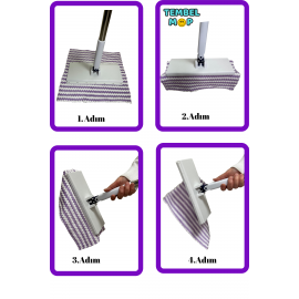 Tembel mop tüm bezlere uygun Xl 4XL Yüzey Temizlik Havlusu Kullan At Temizlik Bezi Için Bezi Kendi Alabilen Mop Otomatik Mop