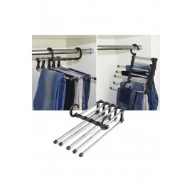 Pantolon Askılık 5 Li Hareketli Askı