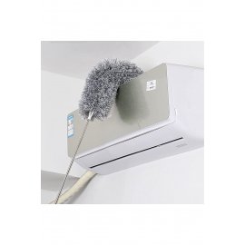 3 Farklı Başlıklı Mikrofiber Anti-statik Bükülebilir Teleskopik Köşe Bucak Toz Alma Püskülü tozalmaseti